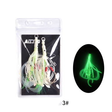 Luminous Squid Skirts and Jigs for Deep Sea Jigging