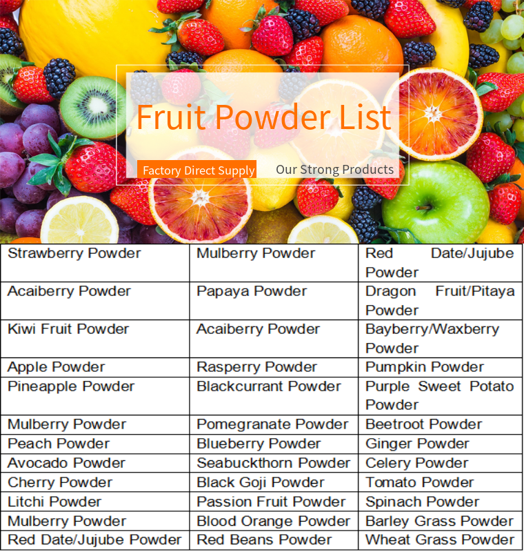 Fruit Powder-List