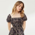 Moda feminina Zebra para todos os vestidos longos impressos