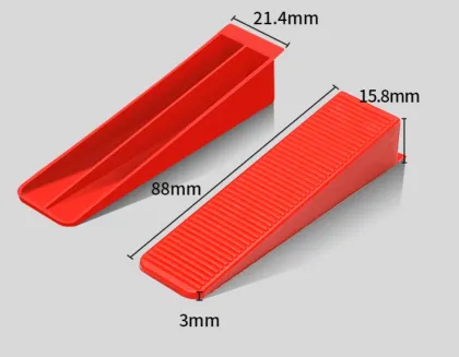 Ceramic tile gap leveler wear-resistant