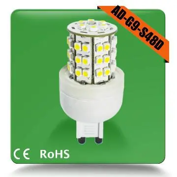 48smd 3528 led g9 light indoor led g9 lamp