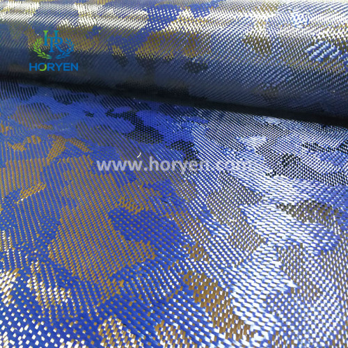 Blau Camo Carbon Fasertuch Stoff zum Verkauf