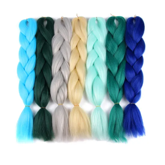AliLeader 100g 24 Inch Silky Synthetic Jumbo Braiding Hair