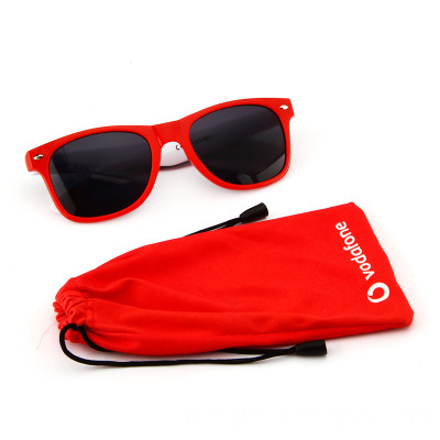 Promotional Retro Square Style Sunglasses Red Color