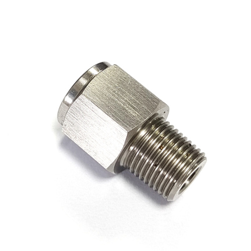 Adaptador de instrumento de pressão de óleo de aço inoxidável 1/8NPT