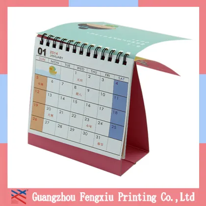desk calendar with note pad/desk calendar designs/Special printed desk calendar