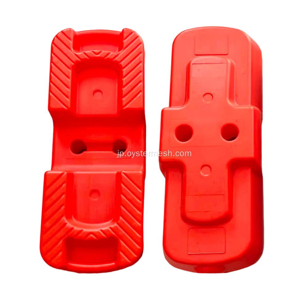 ブロー成形プラスチック一時的な金属フェンスベース