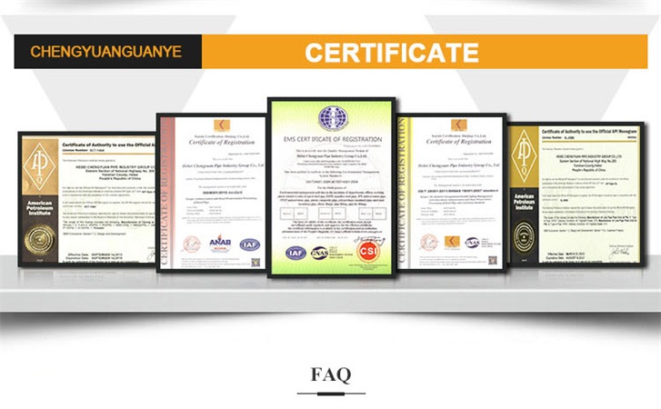 oil casing certificate