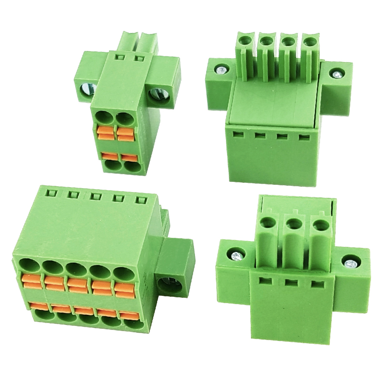 3.50 มม. Pitch Double Bank Spring Plug Front Terminals Terminals บล็อก ...