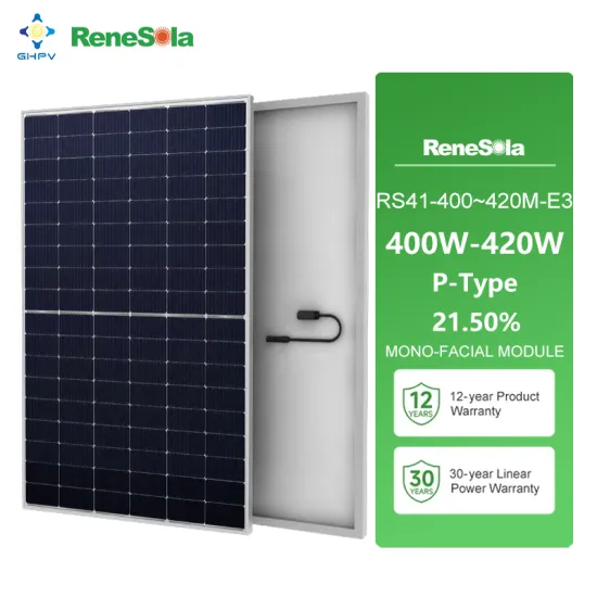 Renesola High Efficiency P-Type Mono Solar Panels: 400W to 420W with Free Shipping from Europe Warehouse
