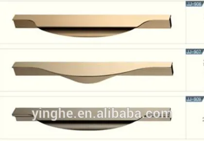 new mill finish aluminium kitchen cabinet integrated handles