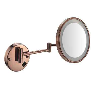 Roségold-Wand montiert 8 Zoll Badezimmer LED-Make-up-Spiegel