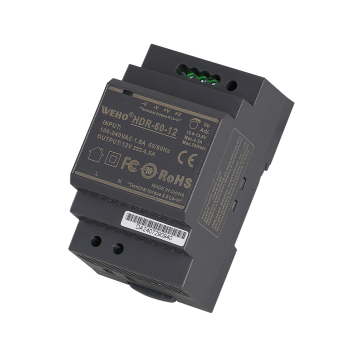 Ultra Slim HDR-60-5 WEHO AC 85-264V to DC 5V 6.5A 60W Step Shape DIN Rail Power Supply