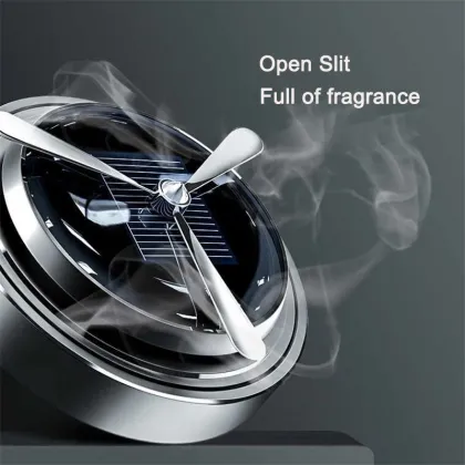 Custom Car Air Freshener: Solar-Powered Solid Balm for Fan Spread Fragrance