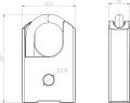 IP67 blocco impermeabile impermeabile con chiave di emergenza