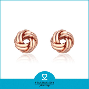 Wholesale Quality 925 Sterling Silver Rose Gold Plating Cheap Chinese Earring