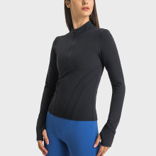 2024 Baselapa de cabañas Ropa de cabello Tops Chaqueta de cremallera para mujer