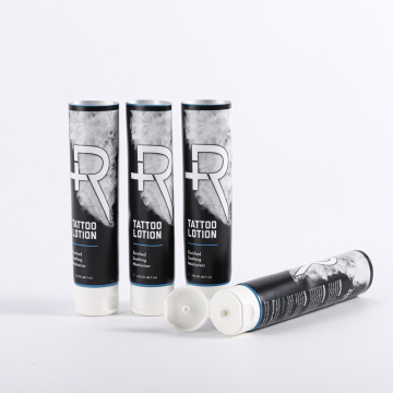 Finition mate texturée tubes en plastique cosmétique vides