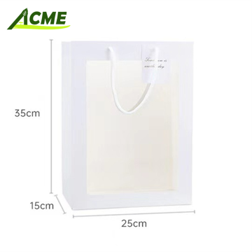 Tanabata Festival Transparent TOTE z oknem - Pakowanie Flower torebka
