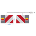 Homologated reflecting panel with cable and lamp kit