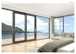 Soundproof energy saving Aluminum sliding door