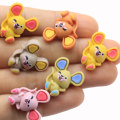 Super Cute Two Sizes Miniature Flat Back Resin Mouse Charms Kawaii Crafts Hot Selling Slime Making Accessories