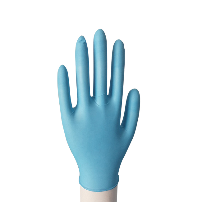 blue nitrile gloves powder free for medical use