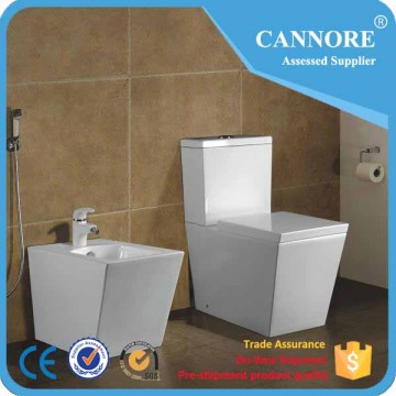 Chaozhou Porcelain Bathroom Suit Two Piece Toilet Pedestal Basin