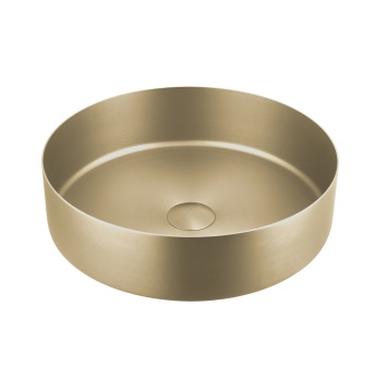 Colorful Champagne Gold Luxury Modern Stainless Steel Bathroom Vessel Sink with Pop-Up Drainer