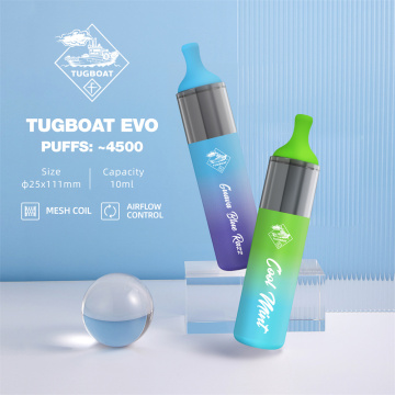 Tugboat EVO Disposable Vape ,4500Puffs/850Mah Battery