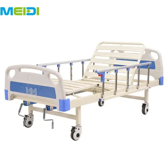 2 Cranks Medical Manual Hospital Bed with Mattress