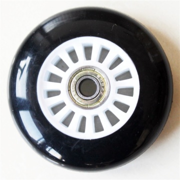 PU Black Street Kick Scooter Wheels 85mm x 20mm (Without Light)