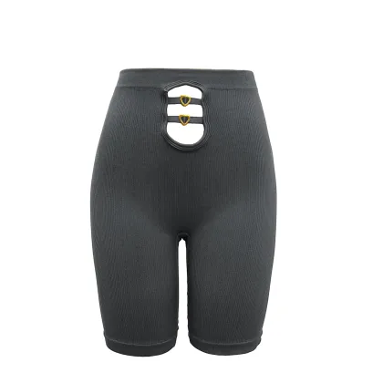 Trendy Heart-Shaped Yoga Shorts for Girls