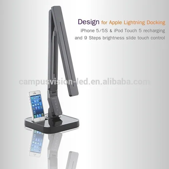 11W modern IPHONE6/PLUS docking charging LED table lamp with USB charging wtih certification CE/EMC/RoHs/FCC/C-tick/PSE