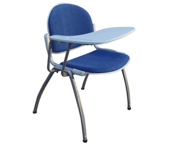 inspiration student chair fabric upholstery institutional cushion chair with folding writing tablet 