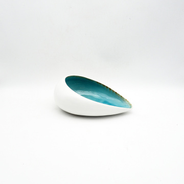 Forma irregolare reattiva ceramica set di stoviglie insalata di glassa in ceramica
