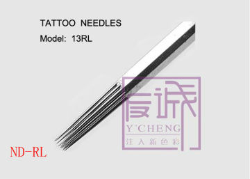 50 Pack Pre-made Sterile Tattoo Needles, On Bar/Round liner needles