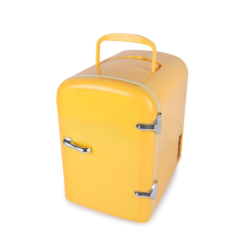 Mini Fridge Yellow Color Skincare Makeup Cosmetic