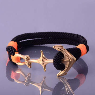 Latest Style Custom Anchor Mens Gold Bracelets For Men