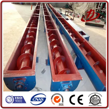 Flexible screw conveyor machine with shaft
