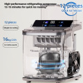 Vollautomatischer Würfeleisbereiter, 1,5 l, 120 W, Touch-Tasten-Bedienung