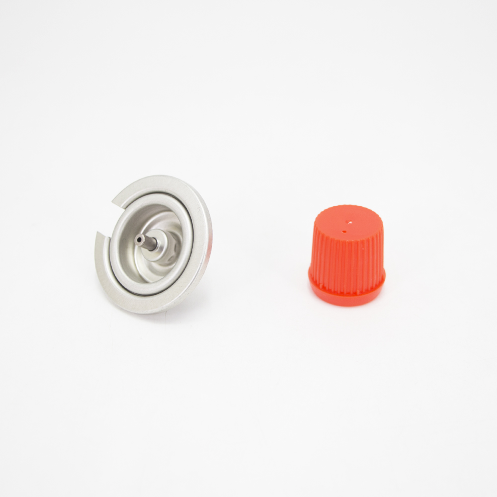 Refillable aerosol camping butane gas cartridge can