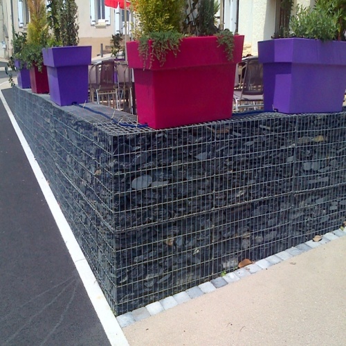 Caixa Gabion de alta resistência para construção de parede estrutural