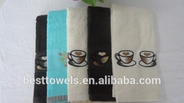 100% Cotton Solid Color Cotton Embroidery Kitchen Tea Towel