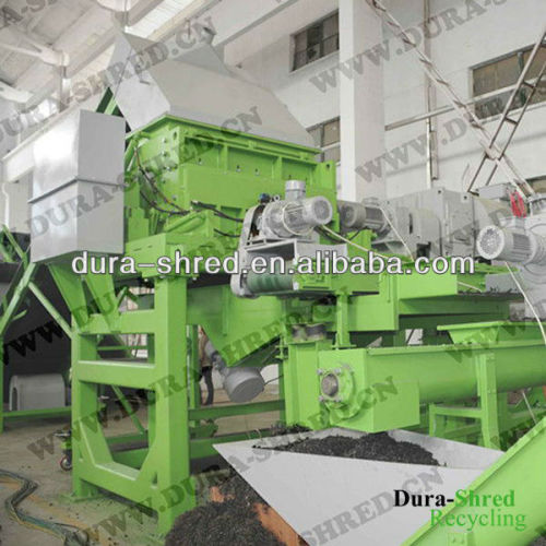 Tire rubber mulch making machinery