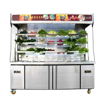 Commercial MaLaTang Hot Pot Display Chiller Refrigerator for Restaurants