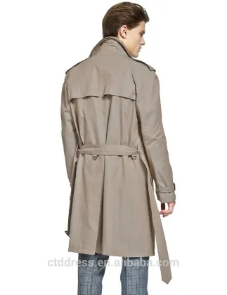 2015 new style khaki trench coat
