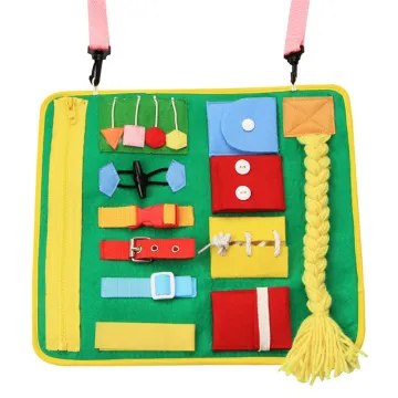 Customizable Montessori Toys: A Comprehensive Wooden Sensory Busy Board Accessory Kit for Toddlers