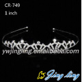 Barato Rhinestone nupcial accesorios coronas Tiara de la boda