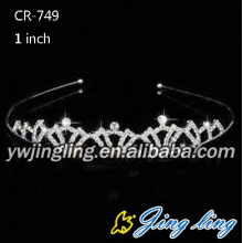 Barato Rhinestone nupcial accesorios coronas Tiara de la boda